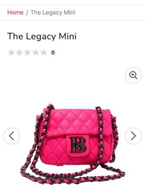 New in BagThe Legacy Mini Quilted Crossbody — Hot Pink